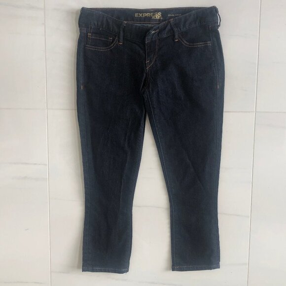 Express Denim - Express Dark Denim Crop Jeans Size 2